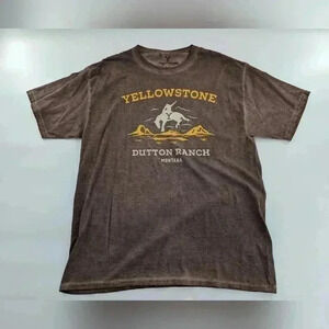 New Yellowstone Women’s Crew Neck Short Sleeve Graphic T-Shirt Large